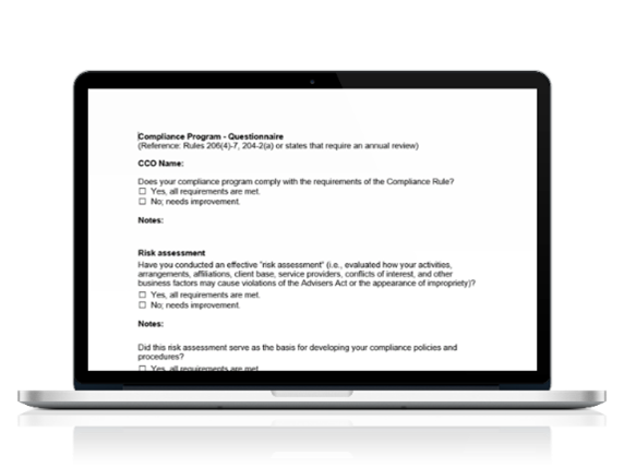 Checklists screenshot