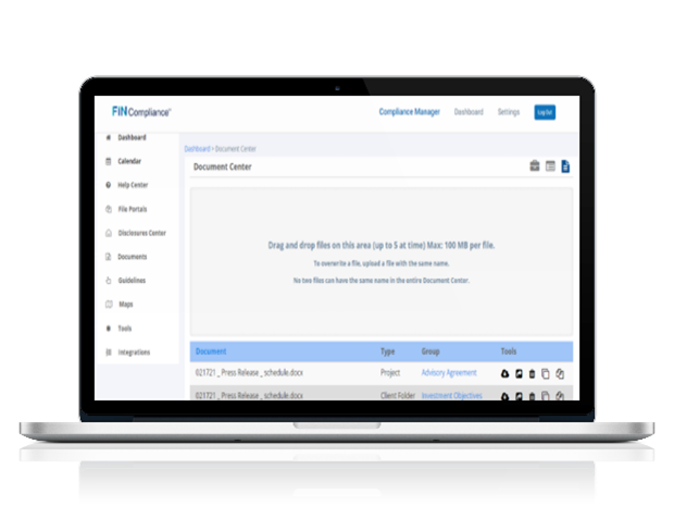 Document Center Screenshot